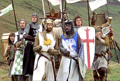 You're traveling in style! Like the legendary knights of Monty Python...