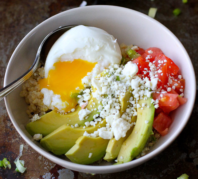 Quinoa Avocado Breakfast Bowl