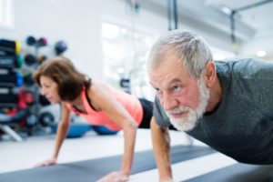 man doing push-ups