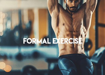 Use formal exercise to burn love handles