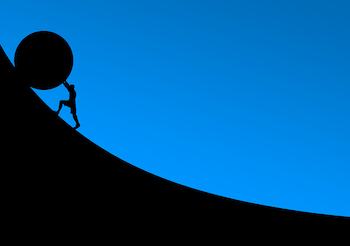 sysyphus pushing the boulder measuring workout intensity