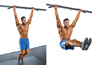 hanging leg raises abs over 40