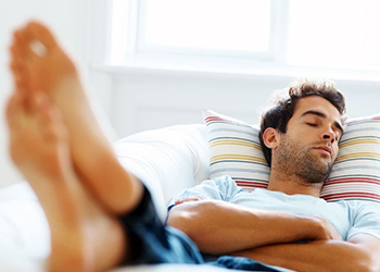 man sleeping - health tips for men