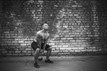 russian kettlebell swing cardio workout for men