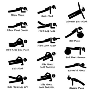 plank variations graphic