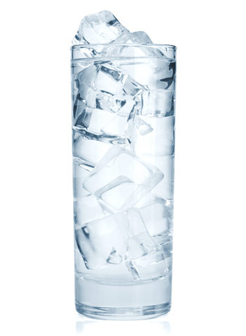 glass of ice water