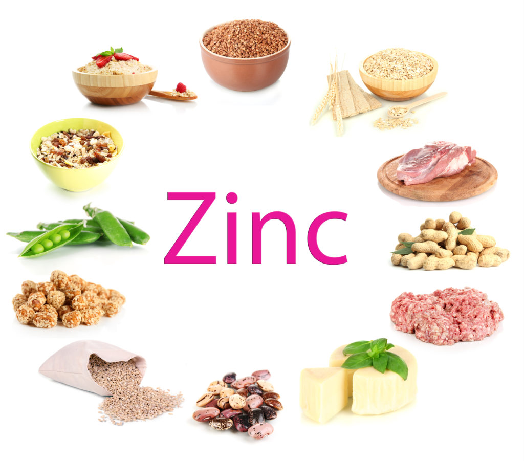 Collage of products containing zinc - The Fit Father Project