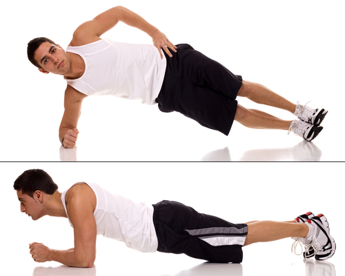 Core workout for men