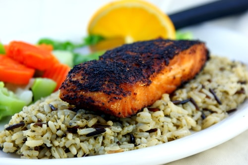 blackened salmon - 3 day meal plan